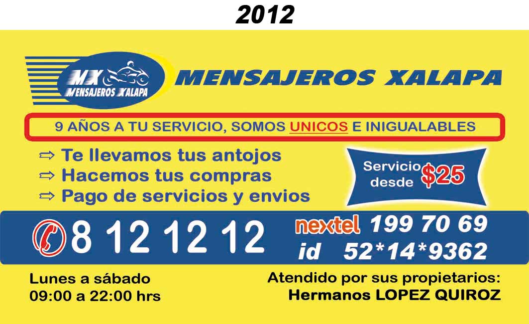 MENSAJEROS XALAPA