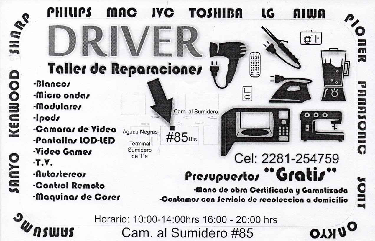 DRIVER TALLER DE REPARACIONES