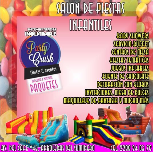 SALON DE FIESTAS INFANTILES PARTY CRUSH